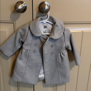 Gray peacoat